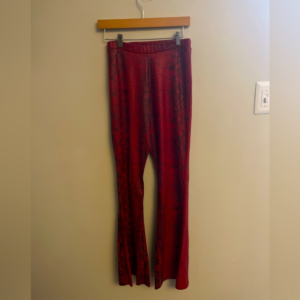 Bell Bottom Red Pants